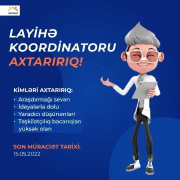 "Könüllü Layihə Koordinatoru" üzrə komanda yoldaşı axtarır