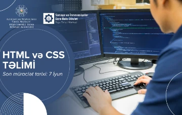 “HTML və CSS” üzrə təlimlərə müraciətlər qəbul olunur