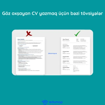 Göz oxşayan CV yazmaq üçün bəzi tövsiyələr