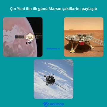 Çin Yeni ilin ilk günü Marsın şəkillərini paylaşıb