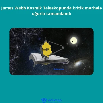 James Webb Kosmik Teleskopunda kritik mərhələ uğurla tamamlandı