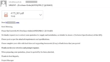 Kaspersky xəbərdarlıq edir: zərərli proqrama yönləndirən məktub ala bilərsiniz