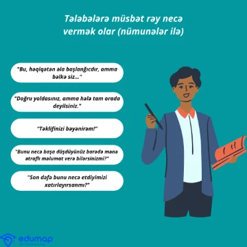 Tələbələrə necə müsbət rəy vermək olar (nümunələr ilə)