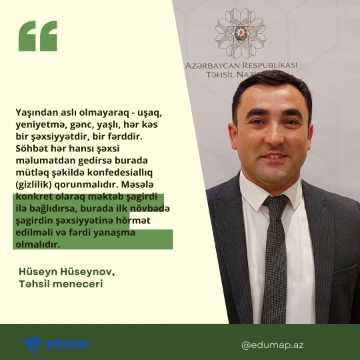 Şagirdlər barədə hər hansı bir məlumatın açıq şəkildə paylaşılması düzgündürmü?