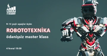 “Robotların quraşdırılması və proqramlaşdırılması” mövzusunda ödənişsiz master-klass keçiriləcək