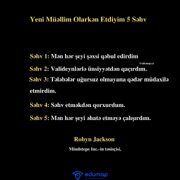 Yeni Müəllim Olarkən Etdiyim 5 Səhv