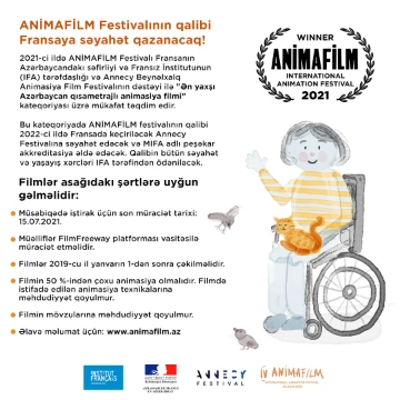 ANİMAFİLM Festivalının qalibi Fransaya səyahət qazanacaq!