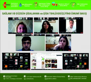 “Sağlam və düzgün qidalanma və qida təhlükəsizliyinə ümumi baxış” adlı vebinar keçirildi