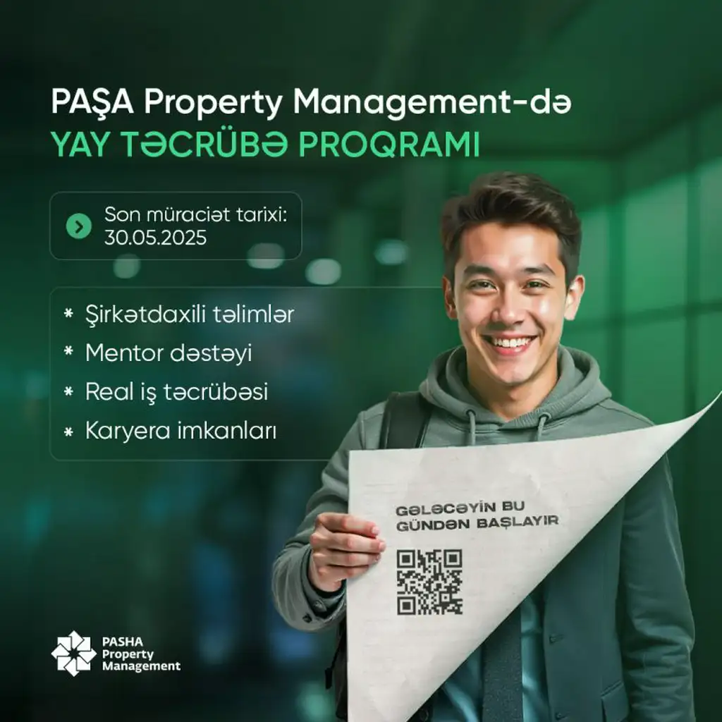 PAŞA Property Management Yay Təcrübə Proqramını elan edir