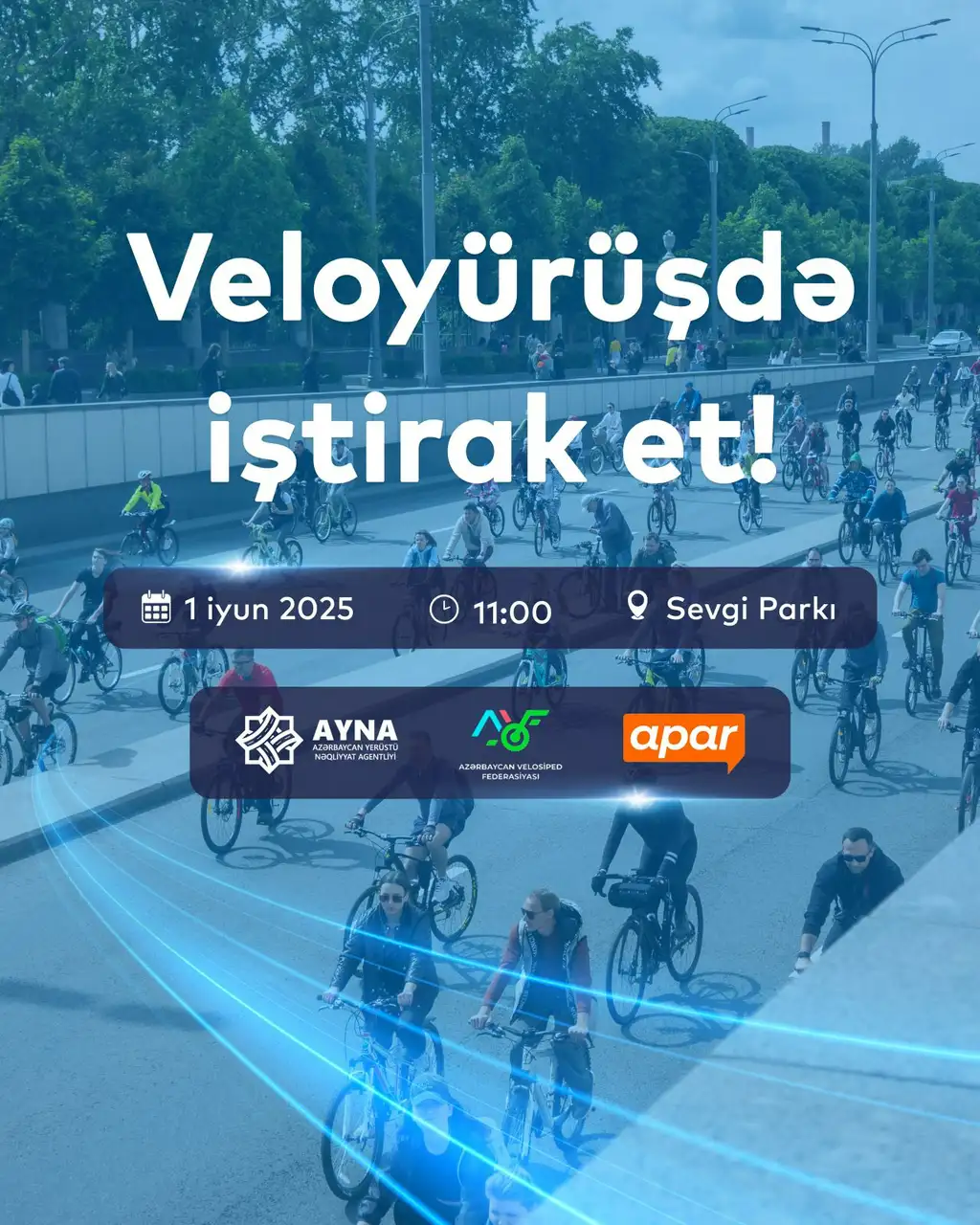 Ümumdünya Velosiped Günü münasibətilə veloyürüş keçiriləcək