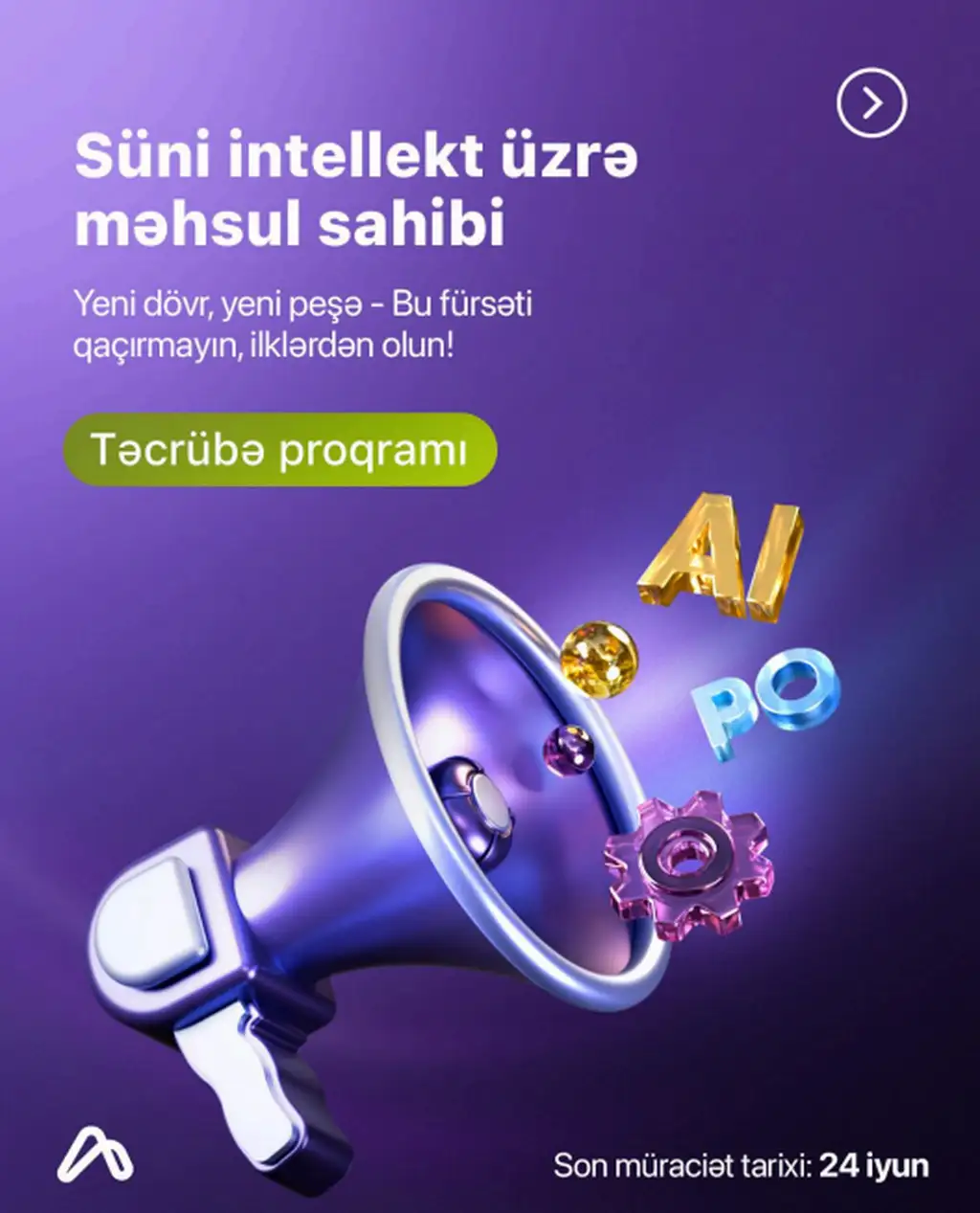 Süni intellekt sahəsində məhsul sahibi kimi karyeranızı başlatmaq istəyirsiz?