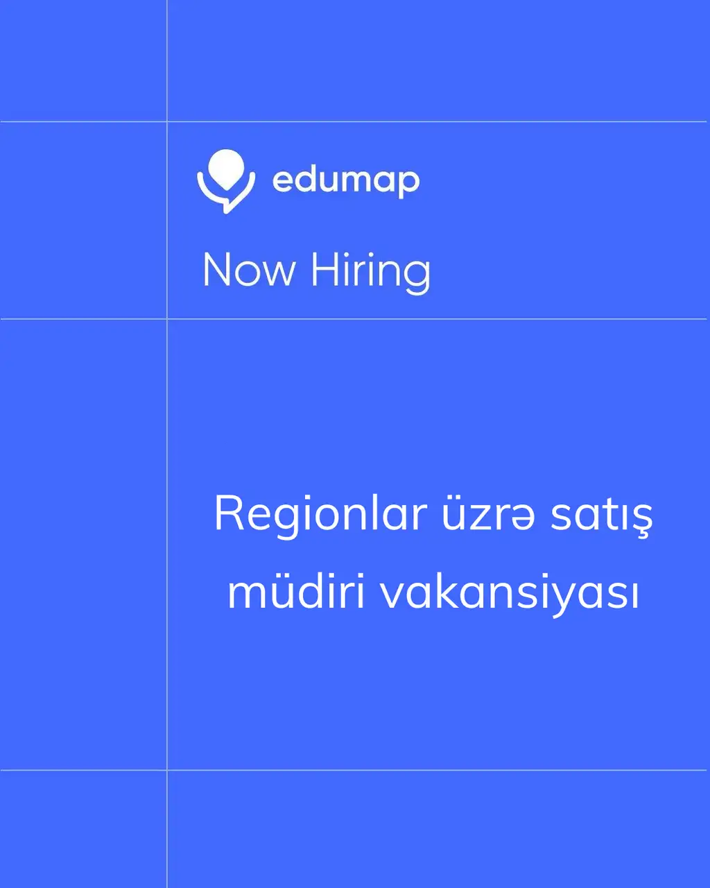 Regionlar üzrə satış müdiri vakansiyası