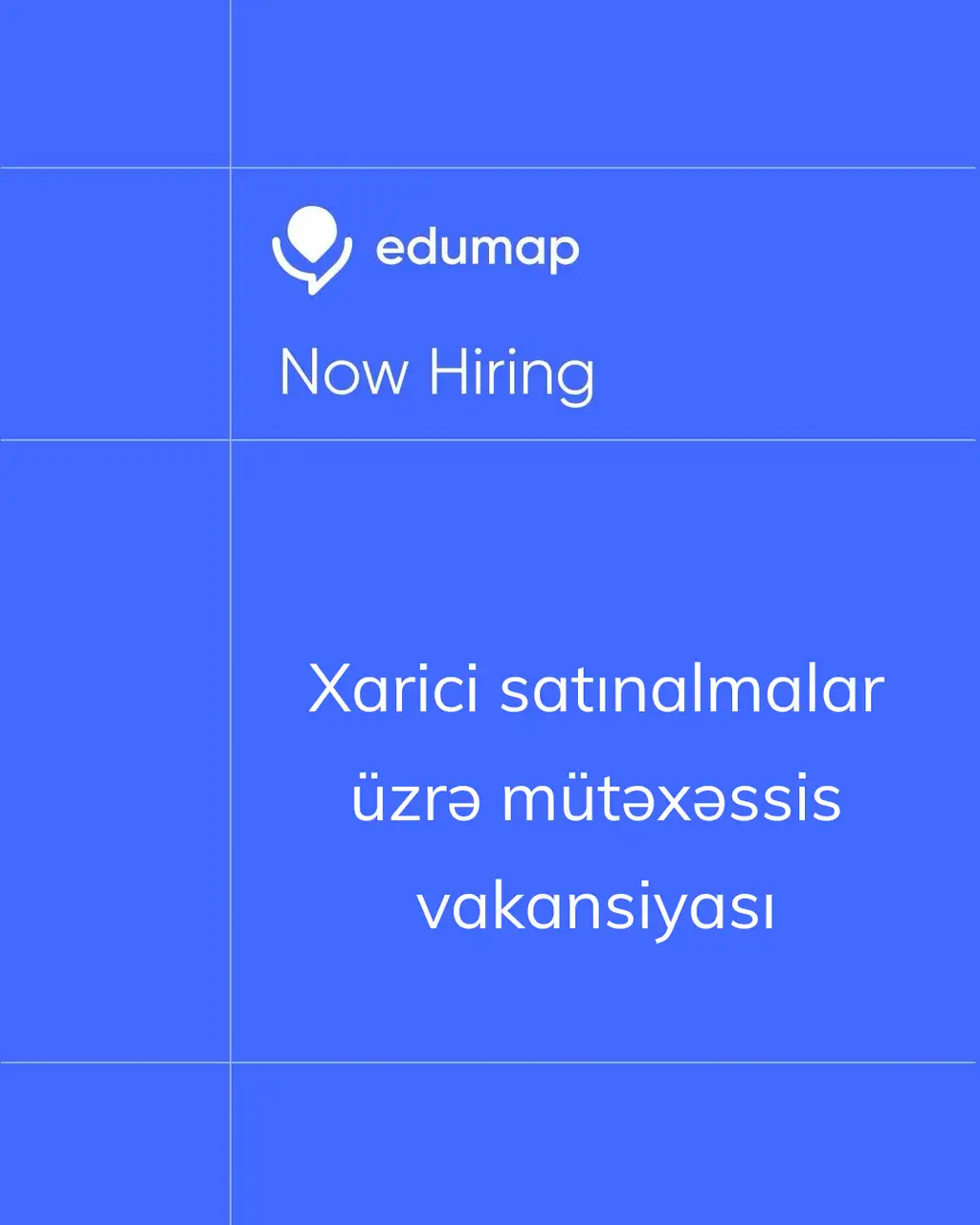 Xarici satınalmalar üzrə mütəxəssis vakansiyası