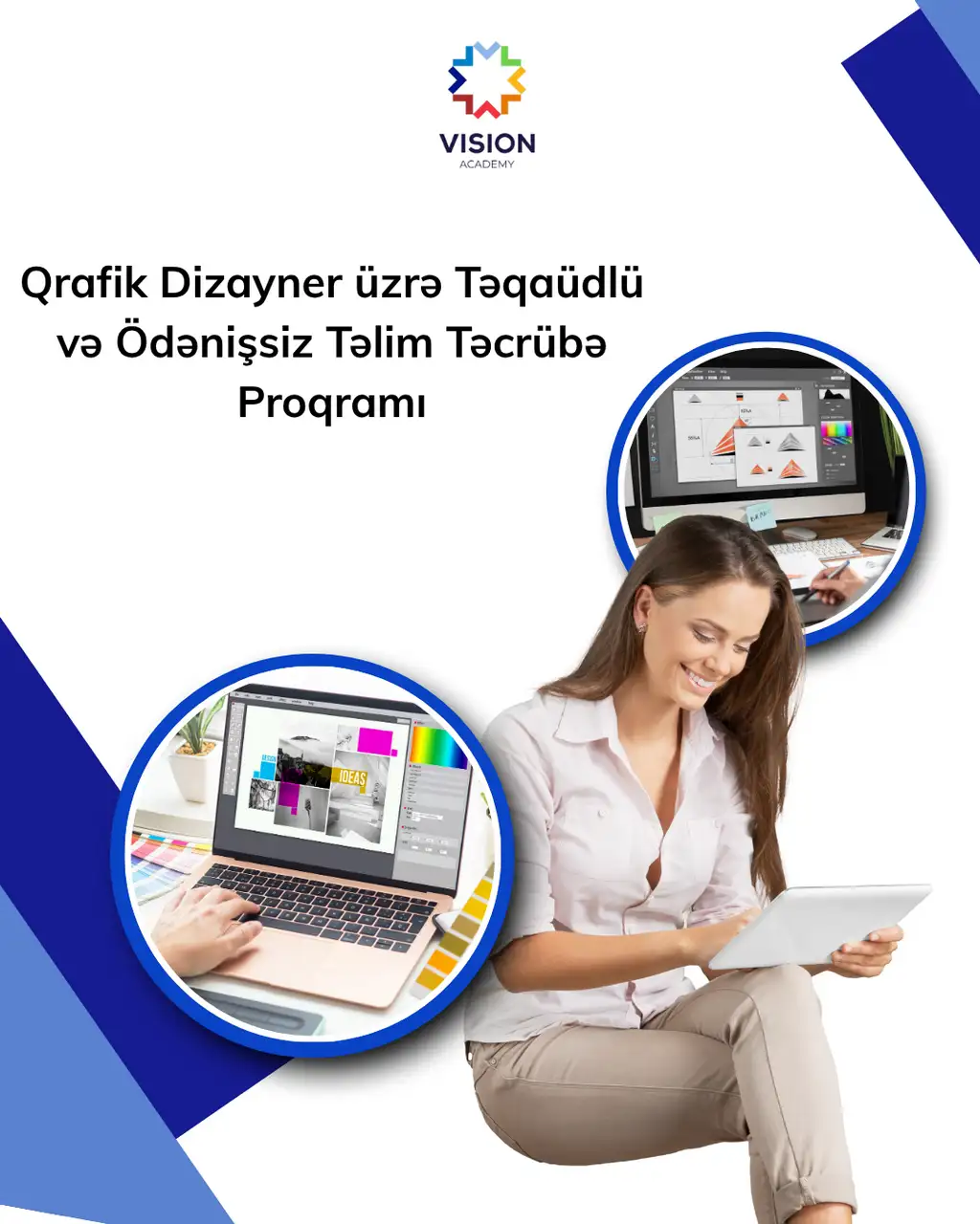 Qrafik Dizayner üzrə Təqaüdlü və Ödənişsiz Təlim Təcrübə Proqramı