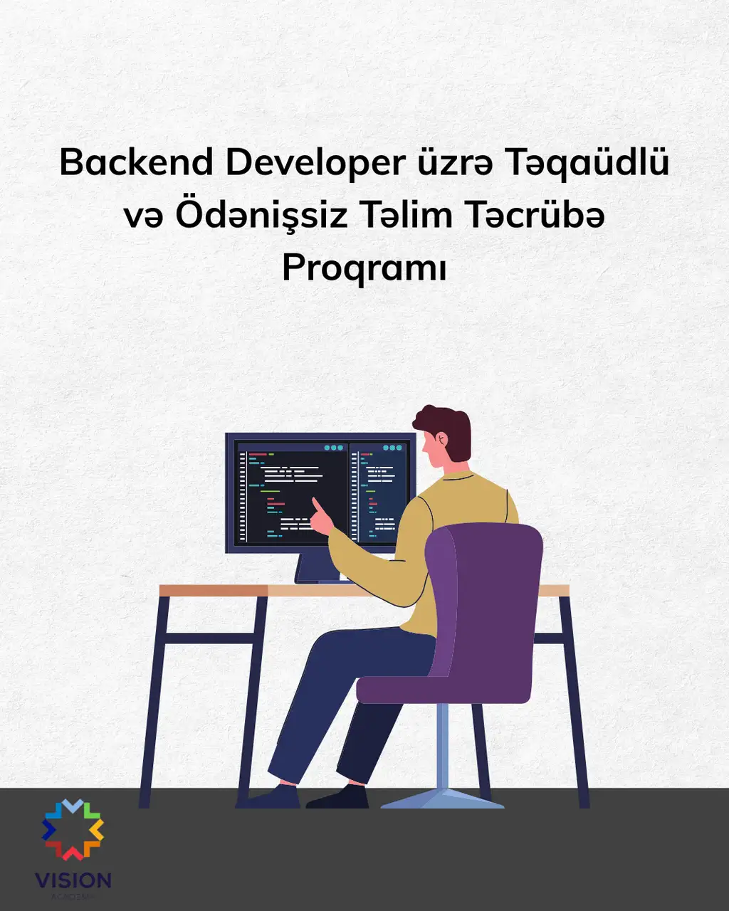Backend Developer üzrə Təqaüdlü və Ödənişsiz Təlim Təcrübə Proqramı