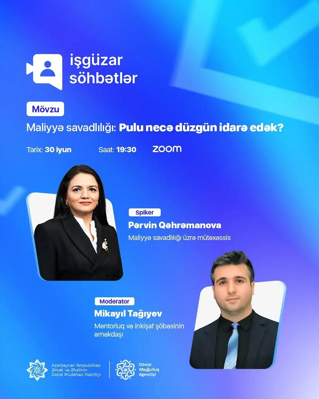 “Maliyyə savadlılığı: Pulu necə düzgün idarə edək?” mövzusunda ödənişsiz vebinar keçiriləcək
