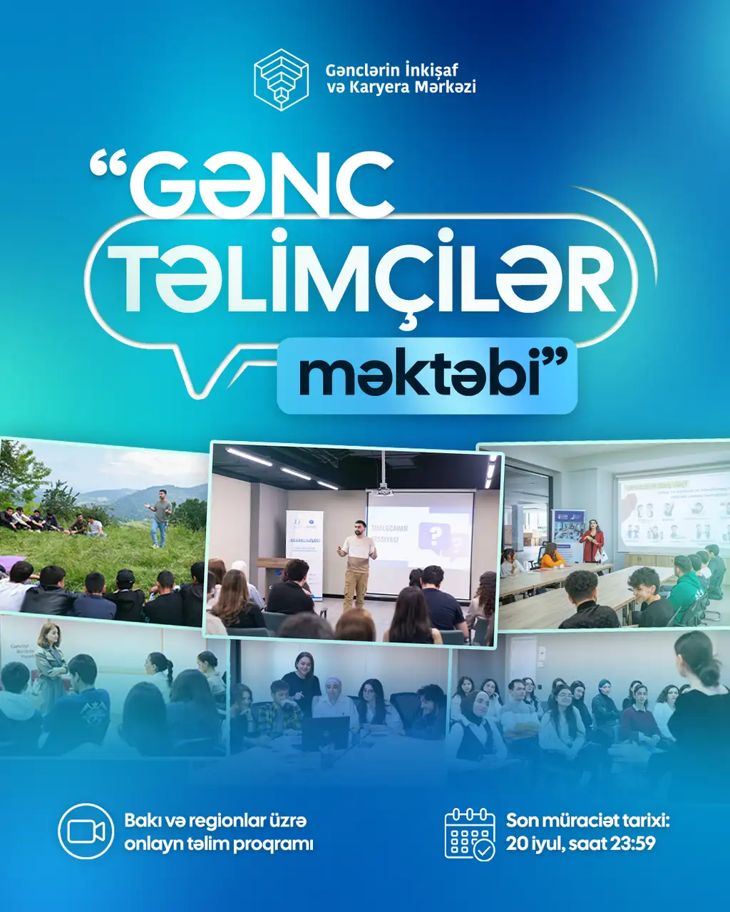 Təlimçiliyə marağı olan gənclərin nəzərinə! “Gənc Təlimçilər Məktəbi”nə qeydiyyat başladı (ÖDƏNİŞSİZ)