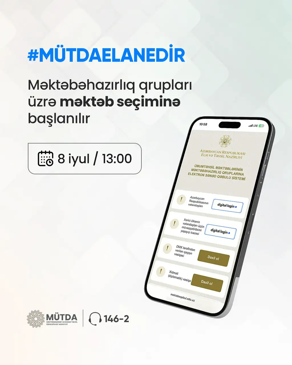 Məktəbəhazırlıq qrupları üzrə məktəb seçiminə başlanılır! 