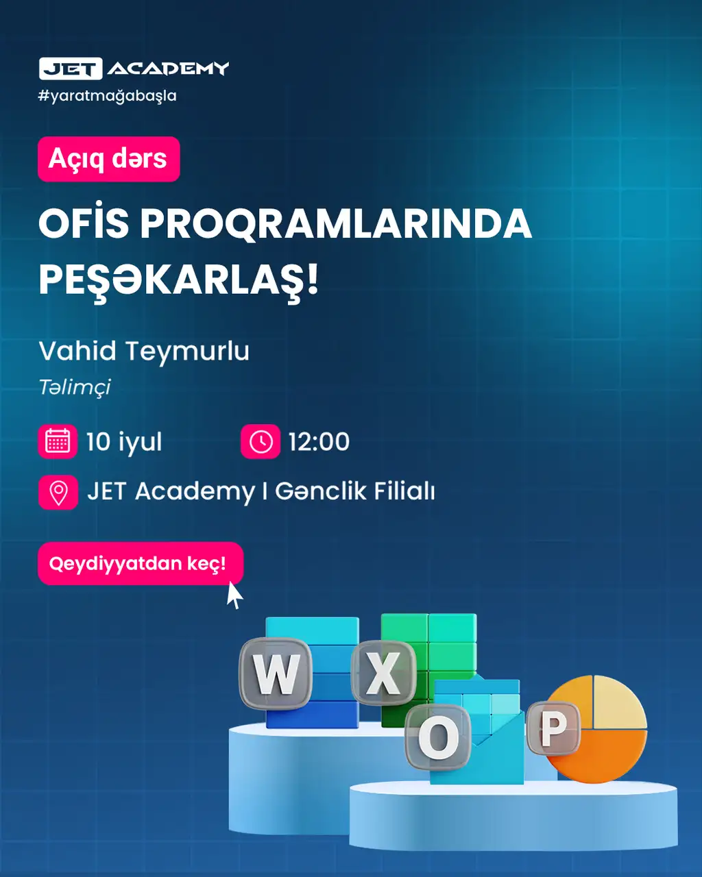 Microsoft Office Proqramları mövzusunda tamamilə ödənişsiz açıq dərs 