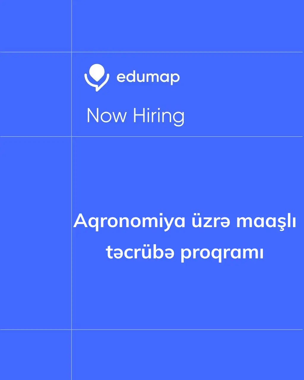 Aqronomiya üzrə maaşlı təcrübə proqramı
