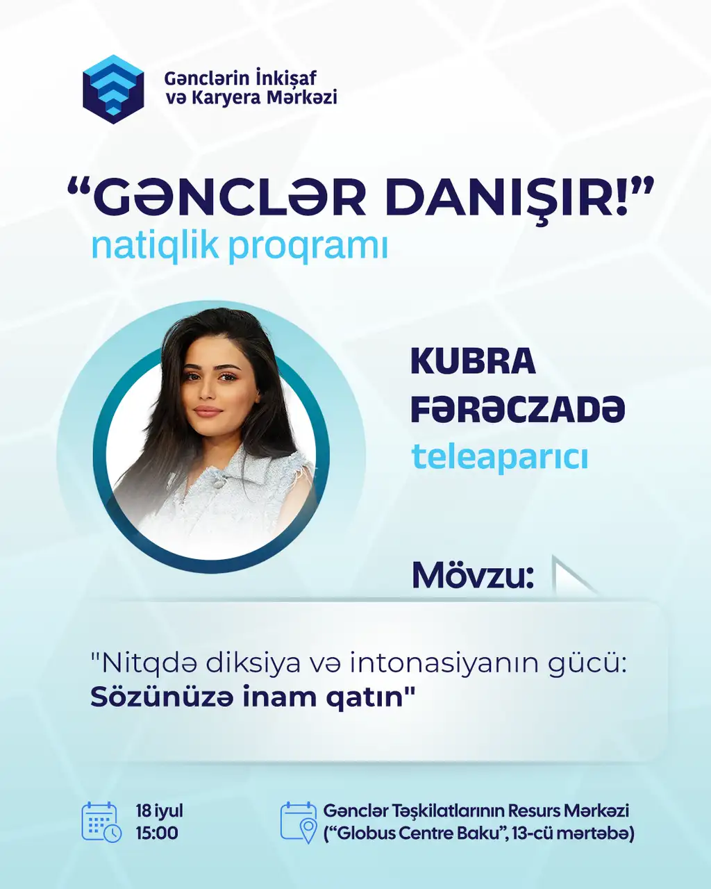 “Gənclər danışır!” natiqlik proqramı davam edir