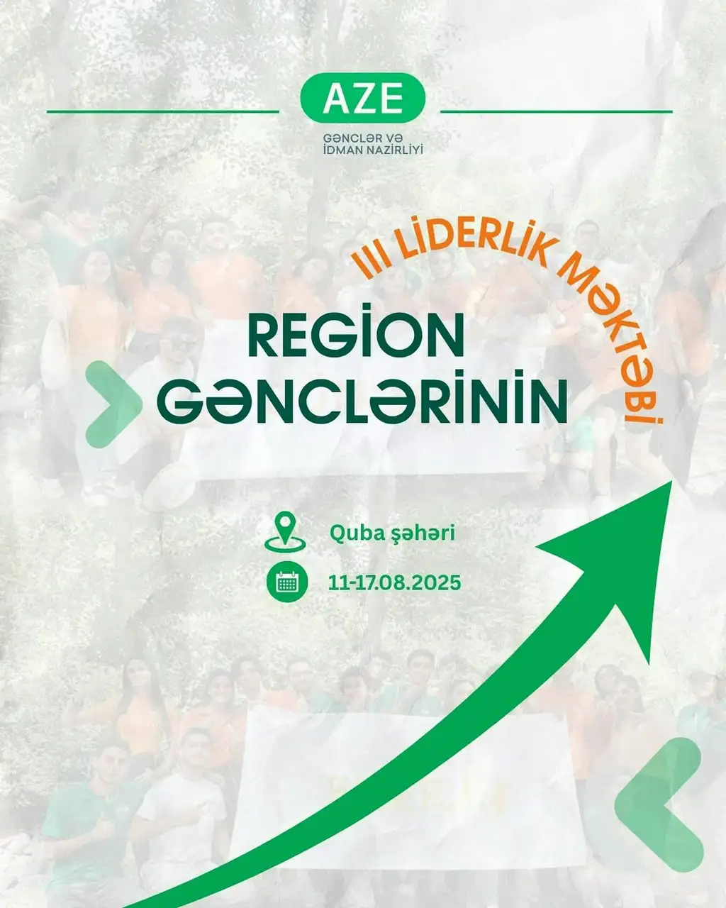 “Region gənclərinin liderlik məktəbi III” layihəsi keçiriləcək