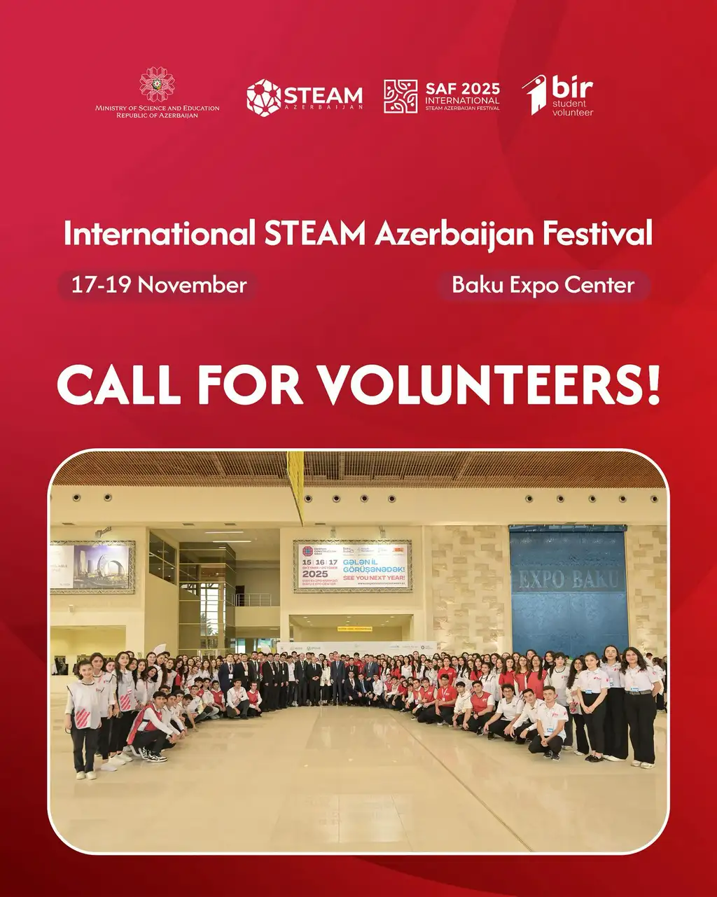 Become a Volunteer at the International STEAM Azerbaijan Festival 2025