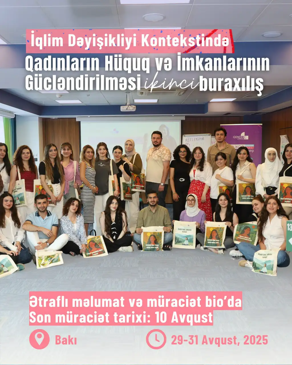  “İqlim Dəyişikliyi Kontekstində Qadınların Hüquq və İmkanlarının Gücləndirilməsi” təlim kursu