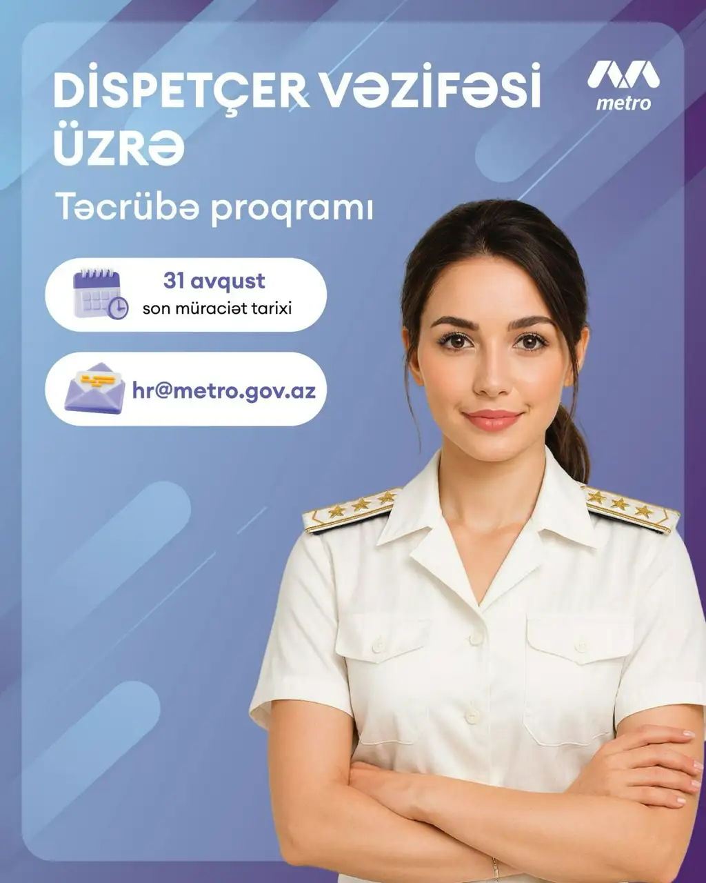 Dispetçer olmaq istəyənlər üçün Bakı Metropolitenində maaşlı təcrübə proqramı