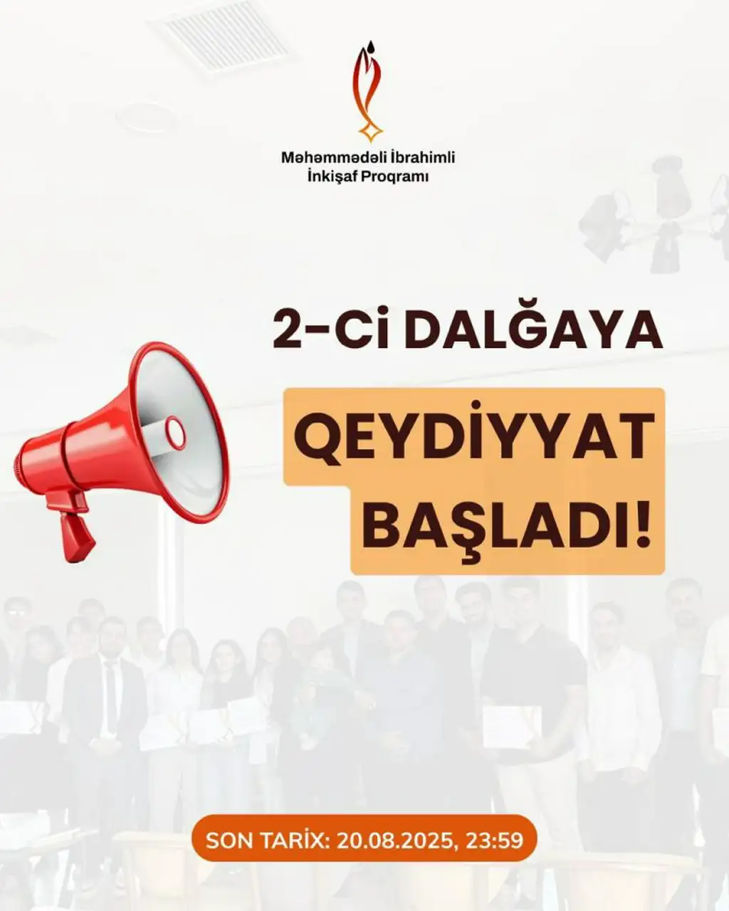 Şəhid Məhəmmədəli İbrahimli İnkişaf Proqramına qeydiyyat açıqdır!