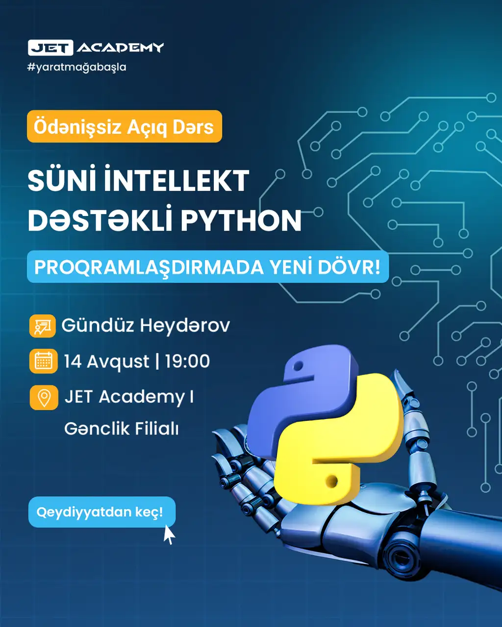 Süni İntellekt Dəstəkli Python - Texnologiyada Yeni Dövr! 