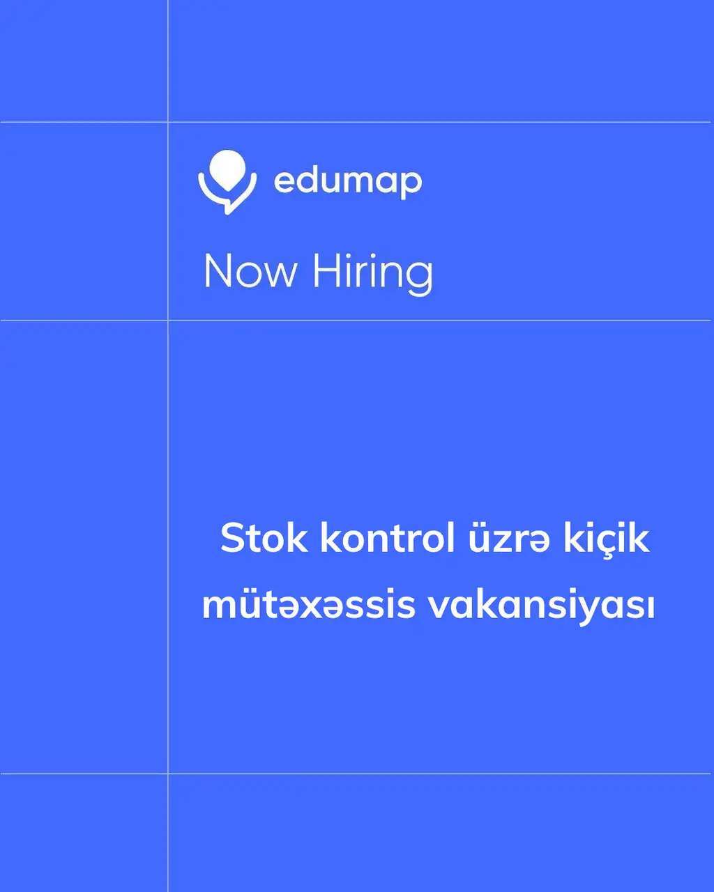 Stok kontrol üzrə kiçik mütəxəssis vakansiyası 