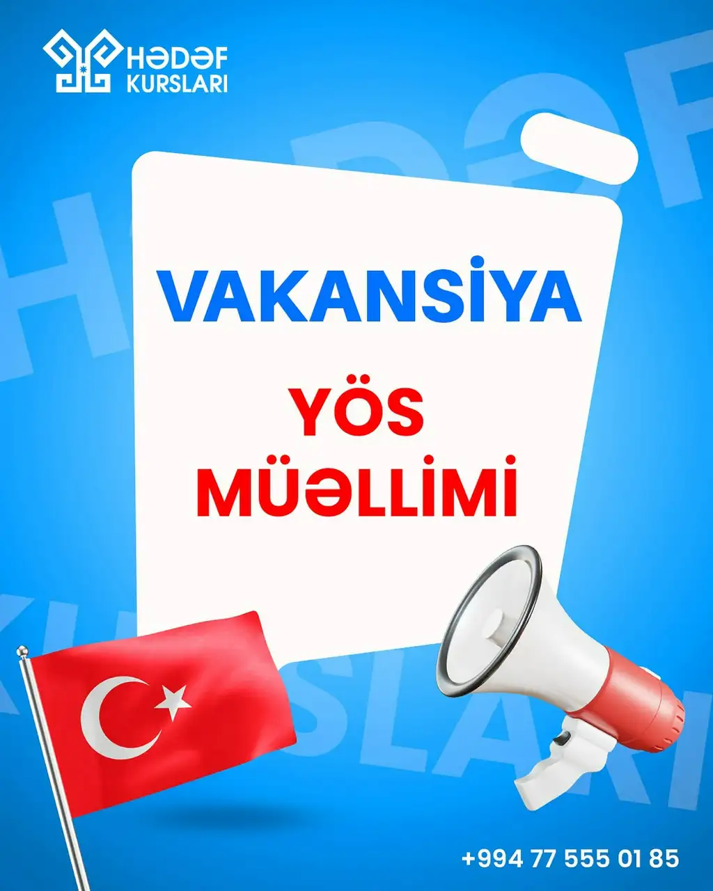 Vakansiya: YÖS müəllimi 
