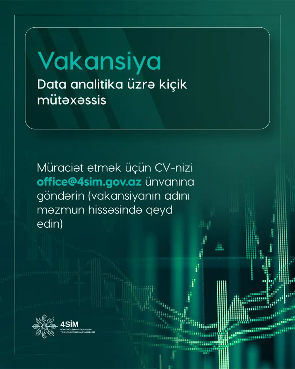 Data analitika üzrə kiçik mütəxəssis vakansiyası