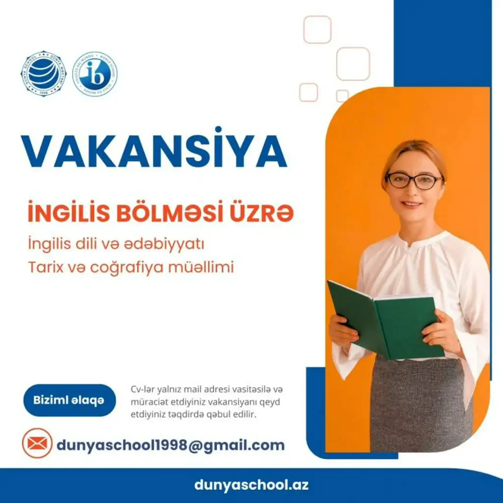 Sumqayıt Dünya məktəbində vakansiyalar
