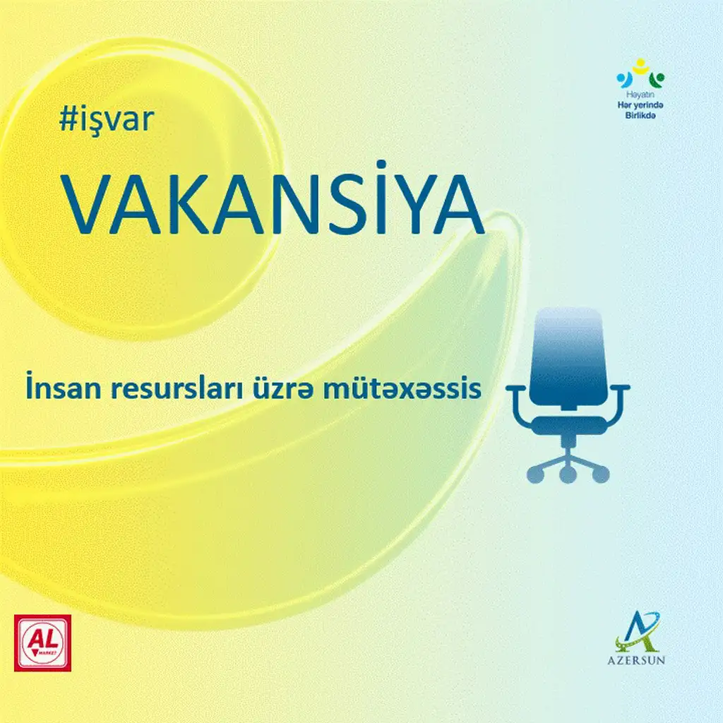 İnsan resursları üzrə mütəxəssis vakansiyası