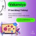 IT Sahəsində işləməyə və inkşaf etməyə həvəsli gənclər üçün daha bir iş imkanı