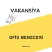Ofis Meneceri vakansiyası