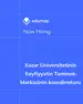 Xəzər Universitetinin Keyfiyyətin Təminatı Mərkəzinin koordinatoru vakansiyası
