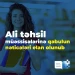 Ali təhsil müəssisələrinə yerləşdirmənin nəticələri açıqlanıb