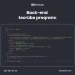 Back-end təcrübə proqramı