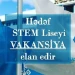 Hədəf liseyində VAKANSİYA